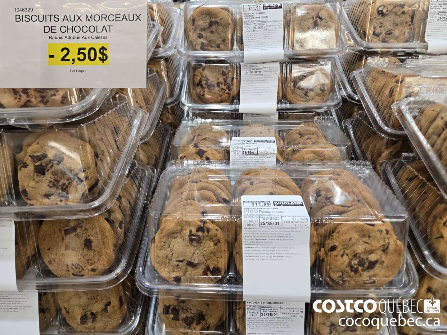 1046329 BISCUITS AUX MORCEAUX DE CHOCOLAT  ($2.50 INSTANT SAVINGS)