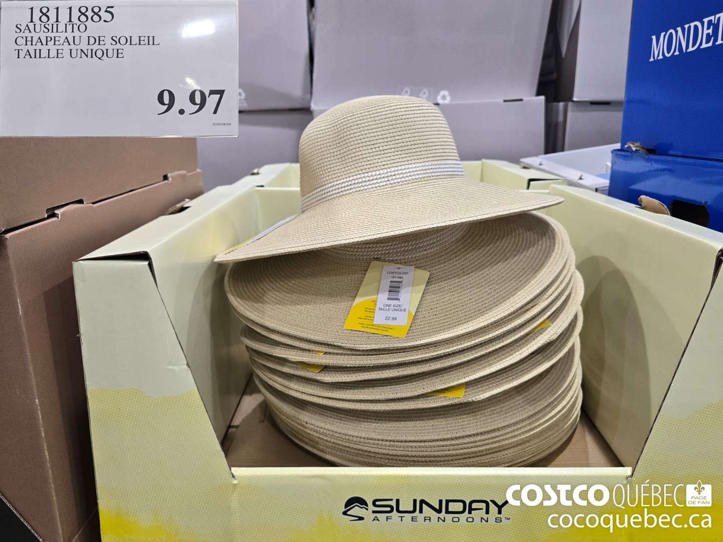 1811885 CHAPEAU DE SOLEIL  $9.97