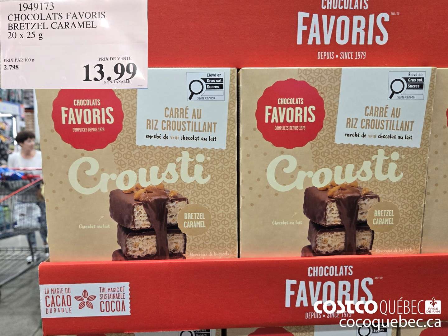 1949173 CHOCOLATS FAVORIS BRETZEL CARAMEL  $13.99
