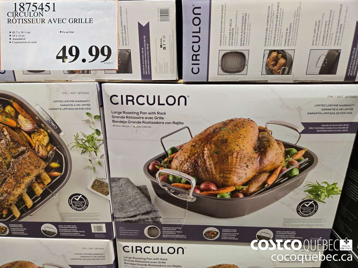 1875451 CIRCULON ROTISSEUR AVEC GRILLE  $49.99