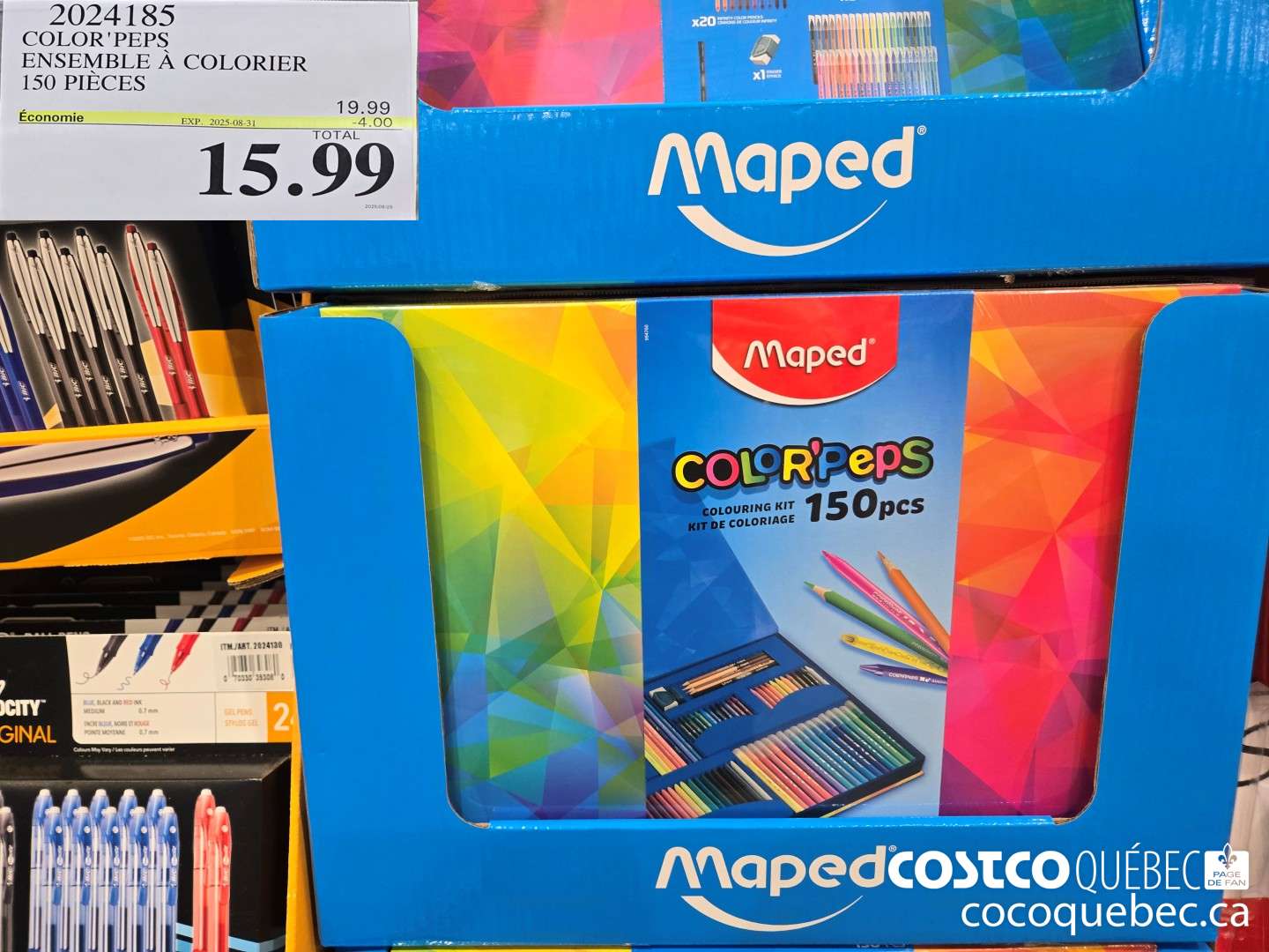 2024185 COLOR PEPS ENSEMBLE A COLORIER 150 PIECES  ($4.00 INSTANT SAVINGS EXPIRES ON 2025-08-31) $15.99