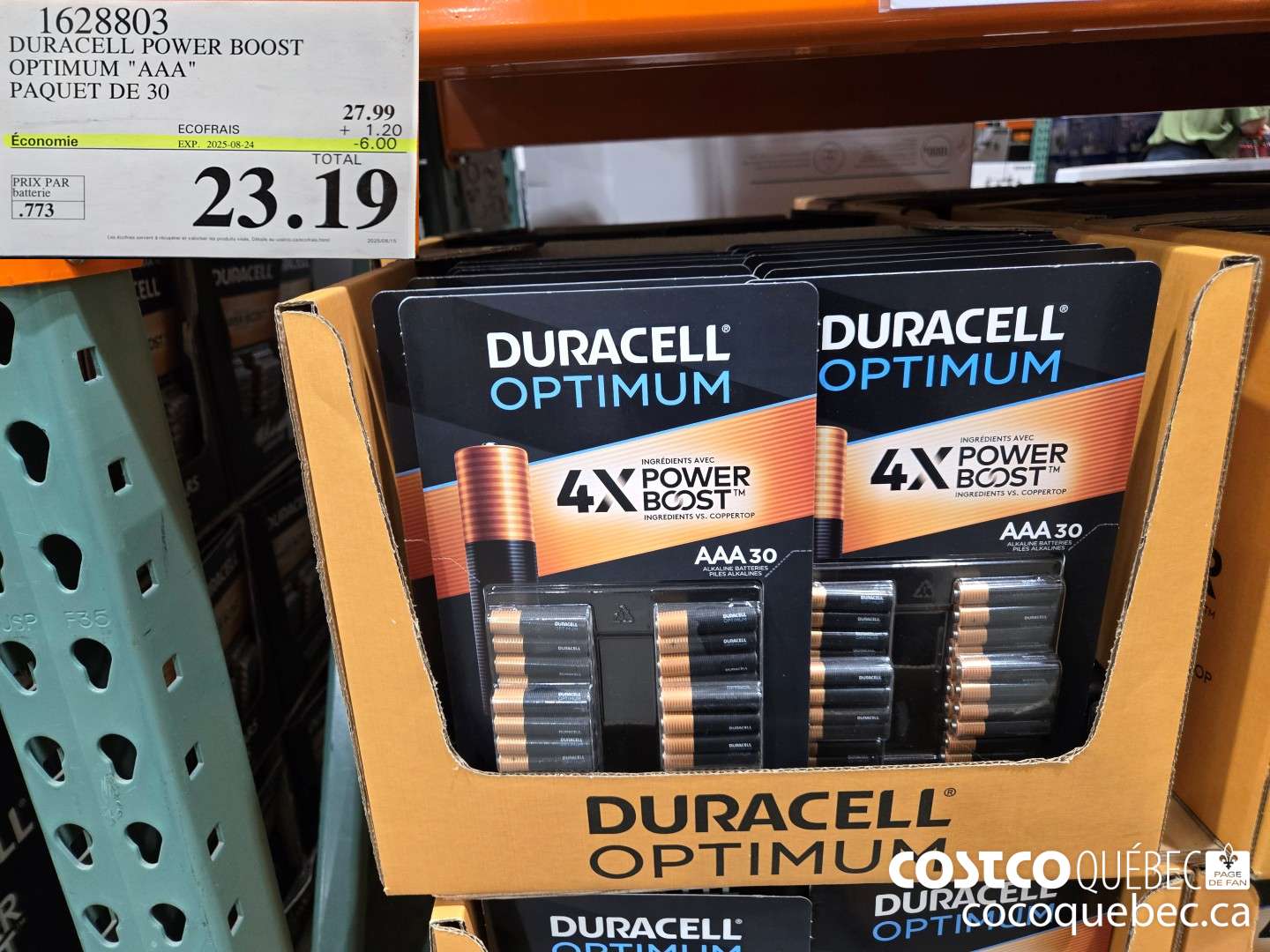 1628803 DURACELL POWER BOOST OPTIMUM 