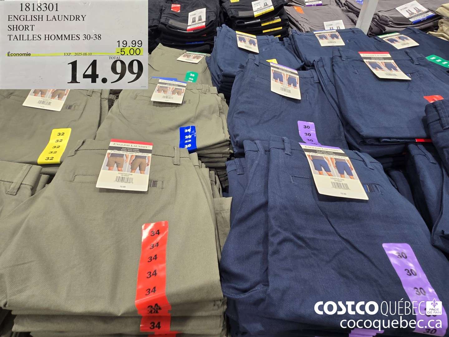 1813301 ENGLISH LAUNDRY SHORT  ($5.00 INSTANT SAVINGS EXPIRES ON 2025-08-10) $14.99