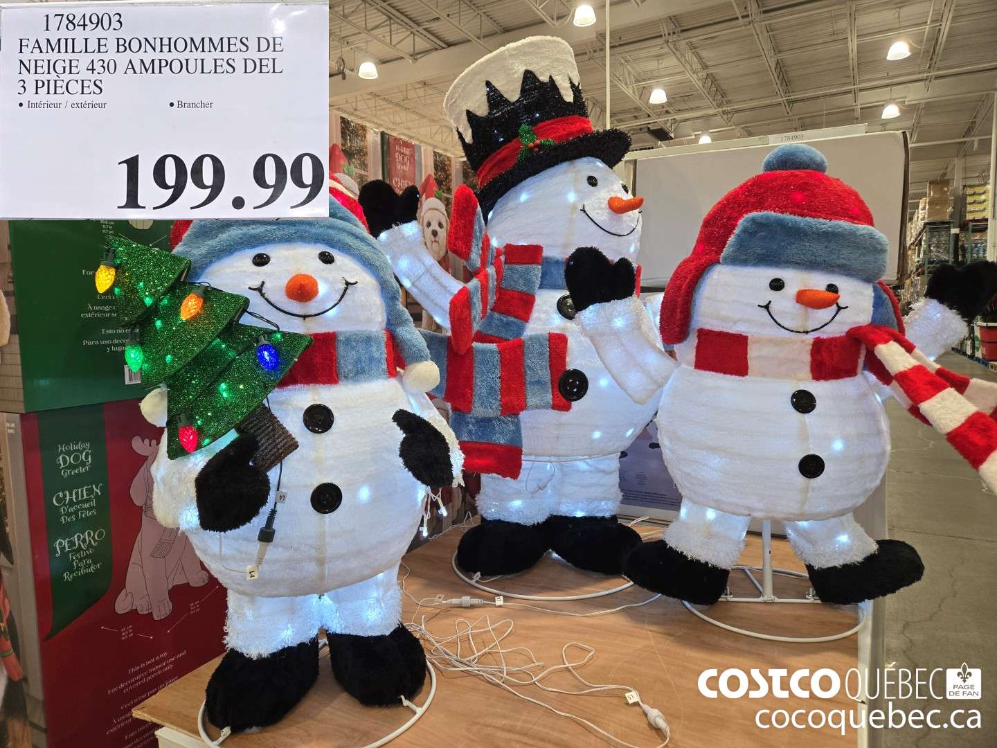 1784903 FAMILLE BONHOMMES DE NEIGE 430 AMPOULES DEL SEEIECES  $199.99