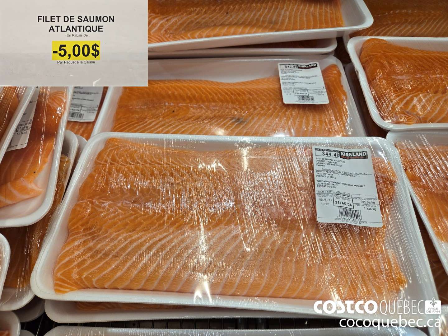 11781 FILET DE SAUMON ATLANTIQUE  ($5.00 INSTANT SAVINGS)