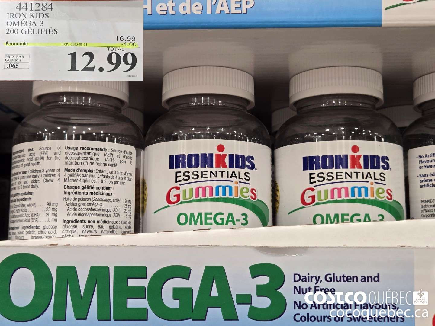 441284 IRON KIDS OMEGA 3 200 GELIFIRS ($4.00 INSTANT SAVINGS EXPIRES ON 2025-08-31) $12.99