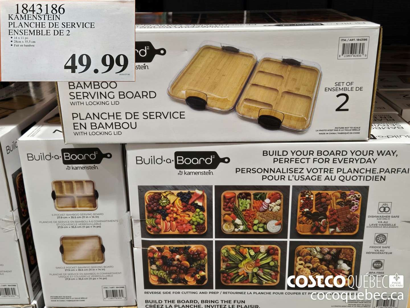 1843186 KAMENSTEIN PLANCHE DE SERVICE ENSEMBLE DE 2  $49.99