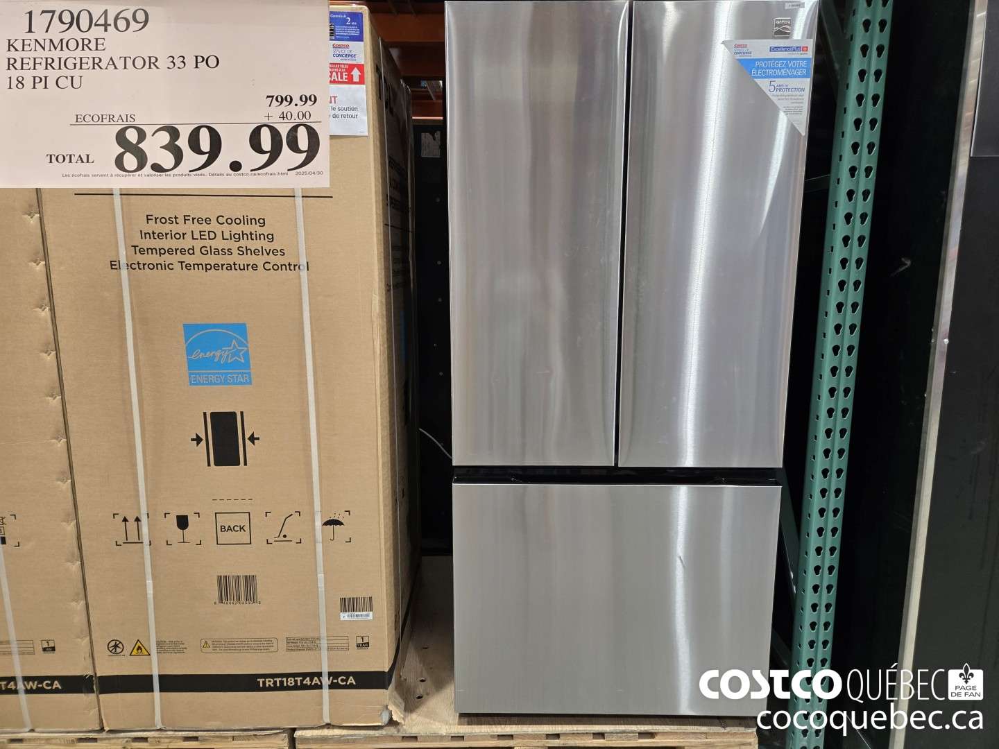 1790469 KENMORE REFRIGERATOR 33 PO  $839.99