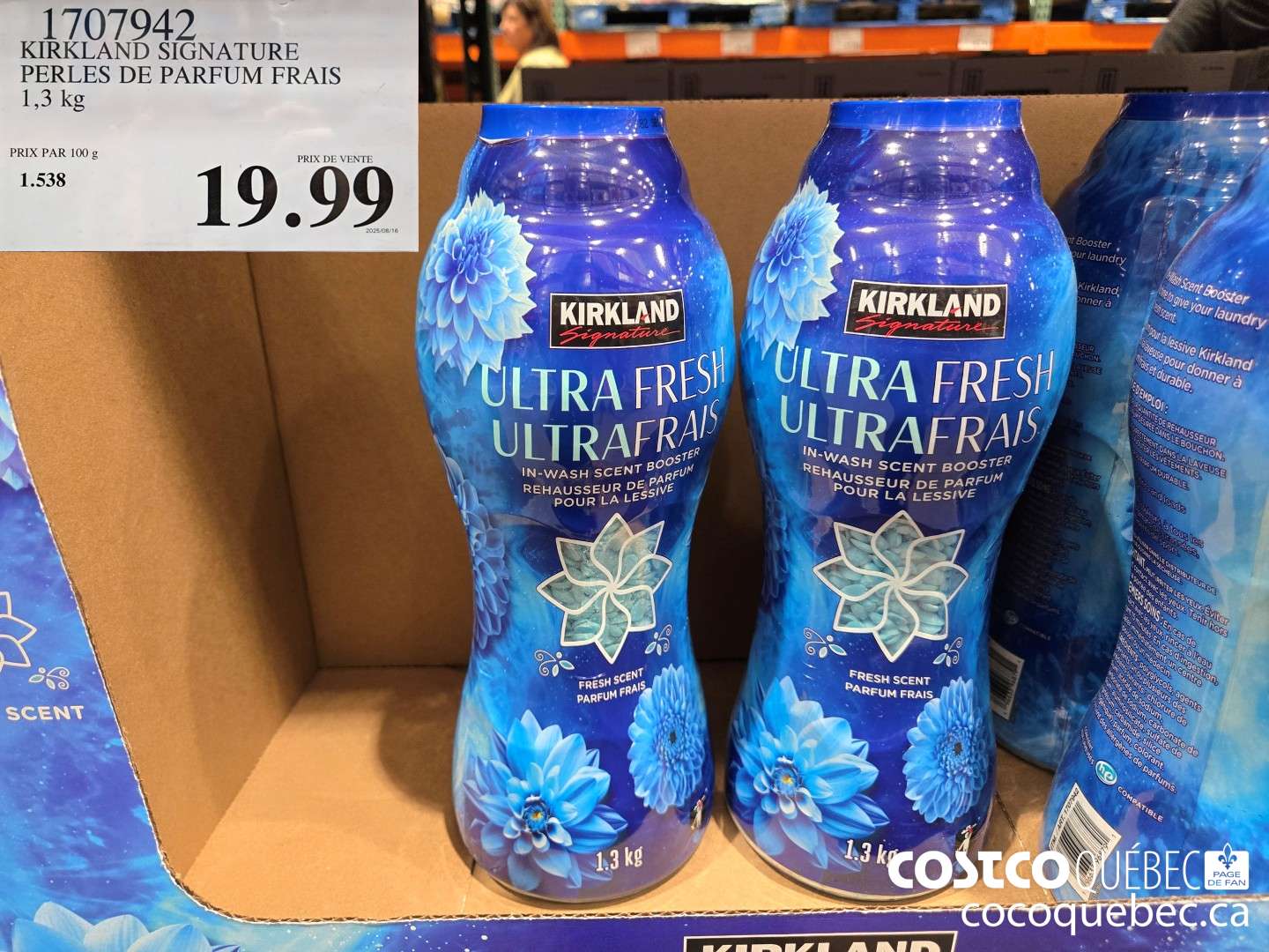 1707942 KIRKLAND SIGNATURE PERLES DE PARFUM FRAIS 1,3 kg  $19.99