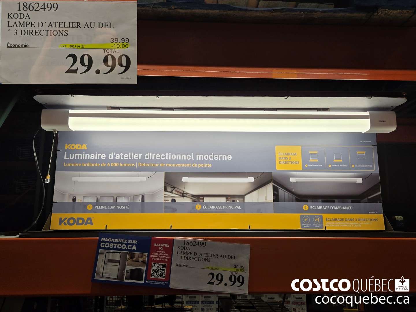 1862499 KODA LAMPE D* ATELIER AU DEL 3 DIRECTIONS  ($10.00 INSTANT SAVINGS EXPIRES ON 2025-08-25) $29.99