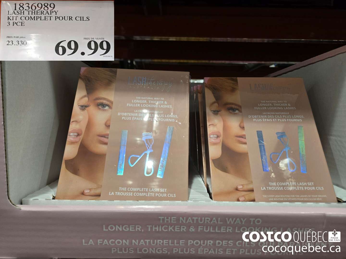 1836989 LASH THERAPY KIT COMPLET POUR CILS  $69.99