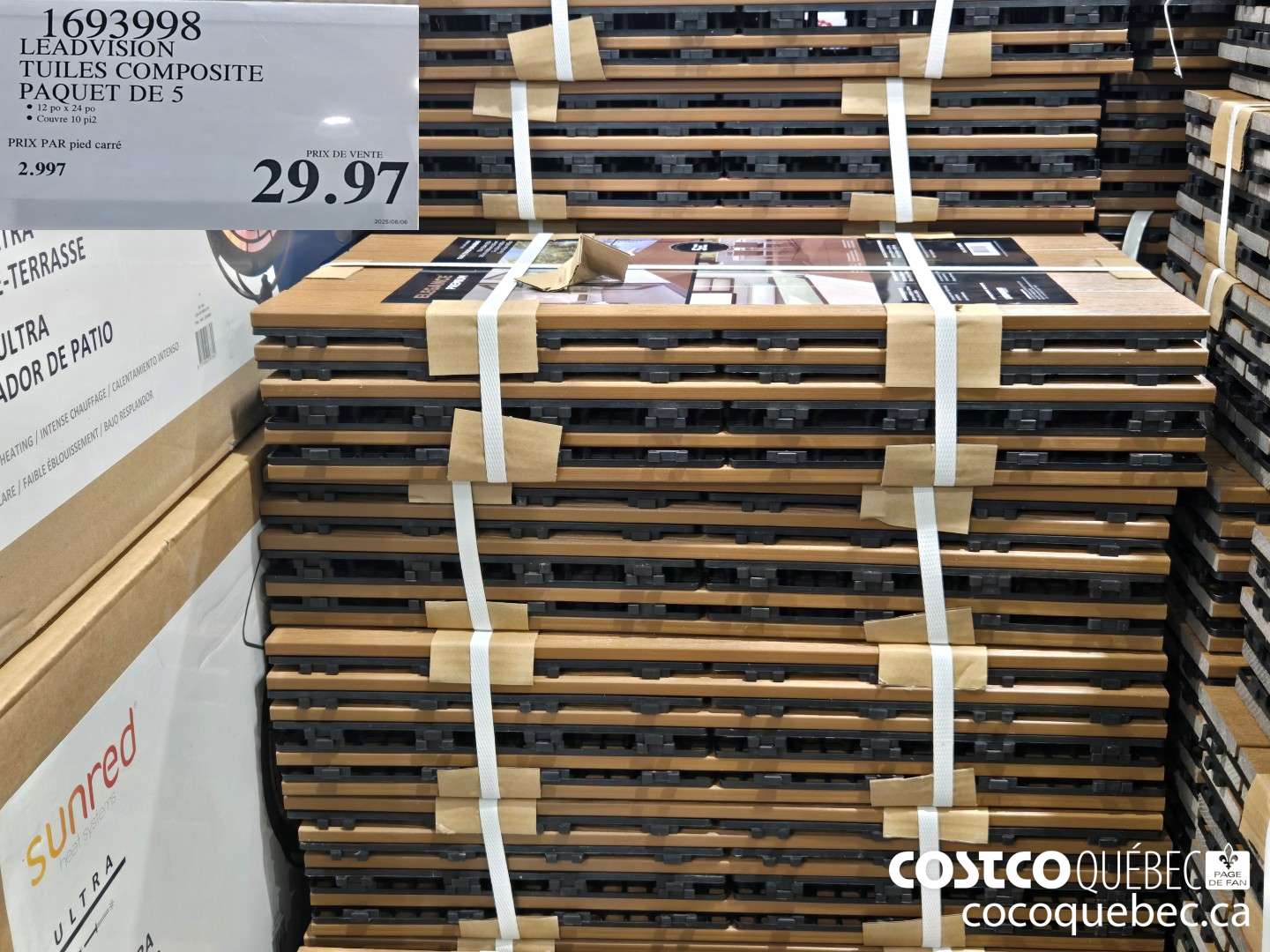 1693998 LEADVISION TUILES COMPOSITE PAQUET DE 5  $29.97