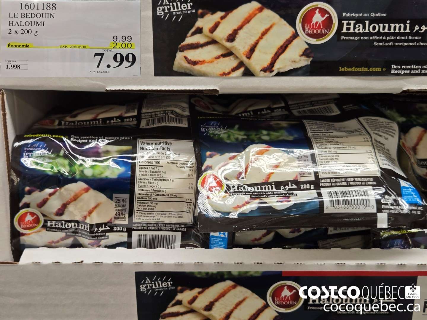 1601188 LE BEDOUIN HALOUMI 2 x 200  ($2.00 INSTANT SAVINGS EXPIRES ON 2025-08-10) $7.99