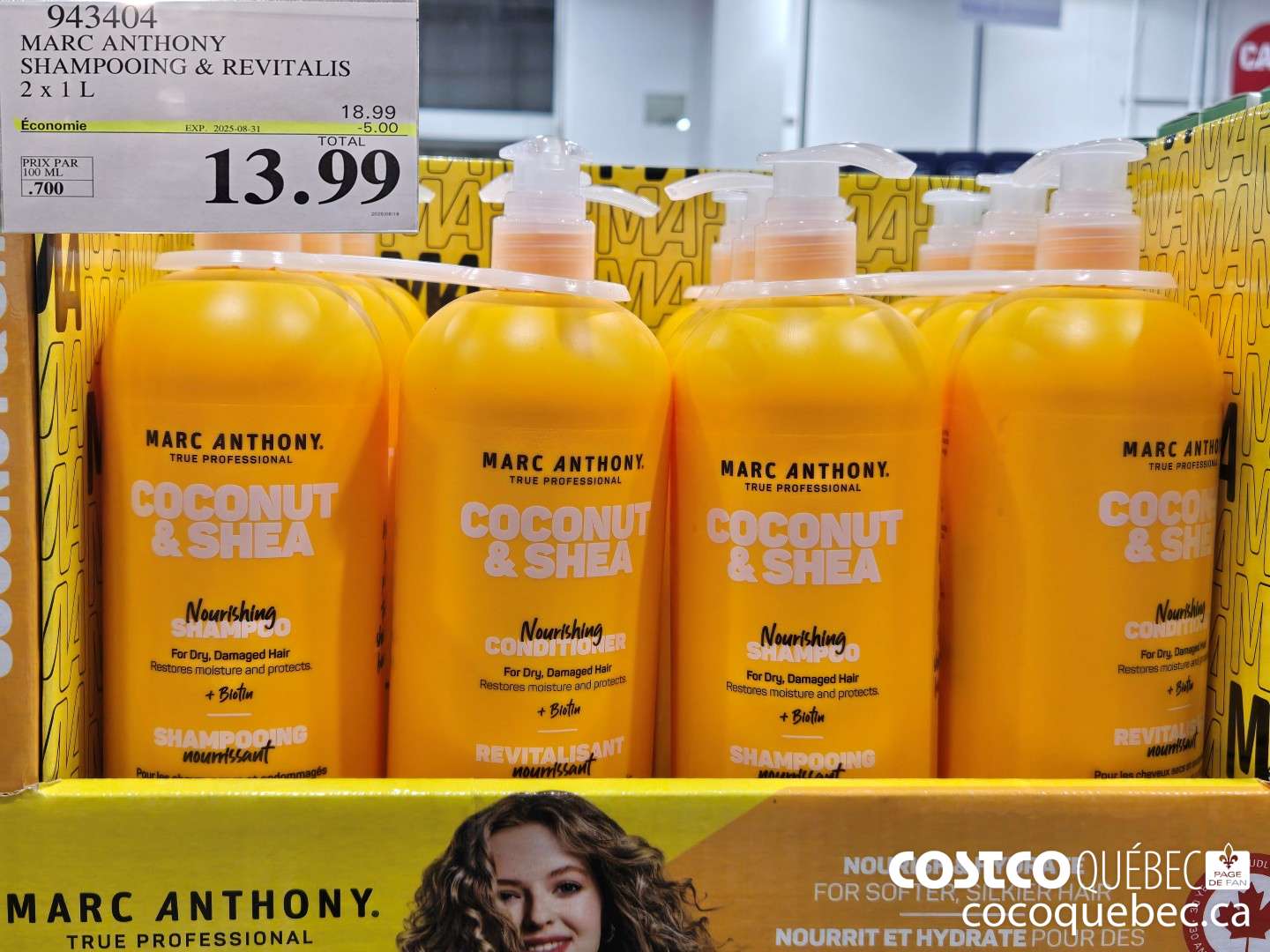 943404 MARC ANTHONY SHAMPOOOING + REV COCONUT ET SHEA  ($5.00 INSTANT SAVINGS EXPIRES ON 2025-08-31) $13.99