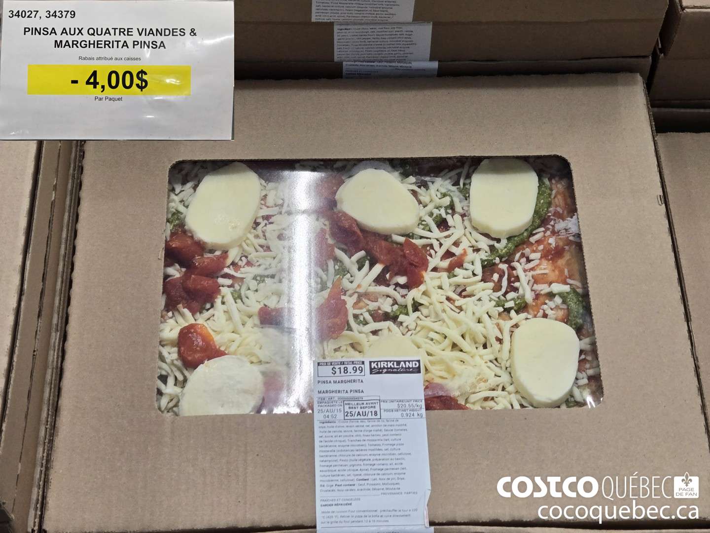 34379 MARGHERITA PINSA  ($4.00 INSTANT SAVINGS)