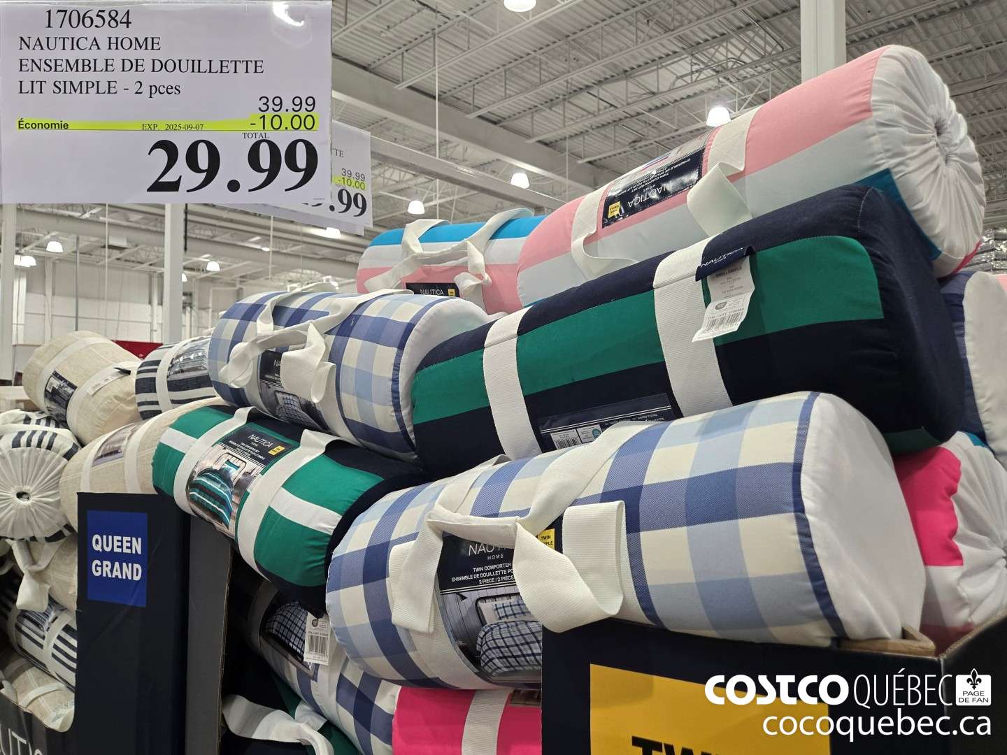 1706584 NAUTICA ENSEMBLE DE DOUILLETTE LITS SIMPLE 2PCES  ($10.00 INSTANT SAVINGS EXPIRES ON 2025-09-07) $39.99