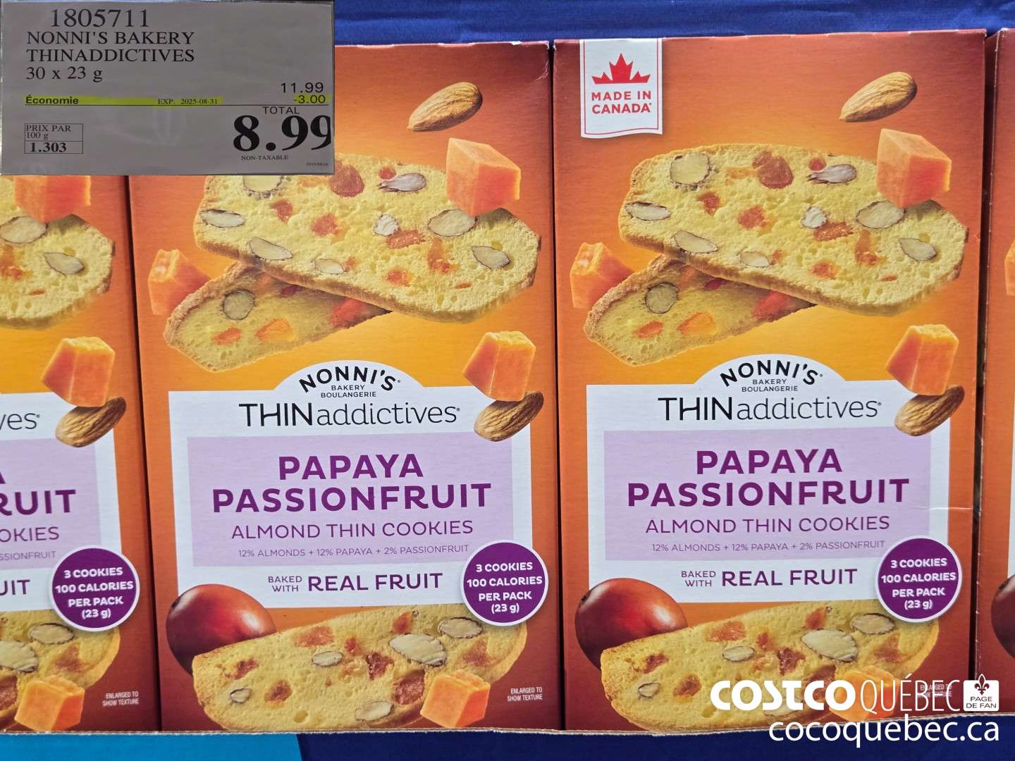 1805711 NONNI'S BAKERY THINADDICTIVES  ($3.00 INSTANT SAVINGS EXPIRES ON 2025-08-31) $8.99