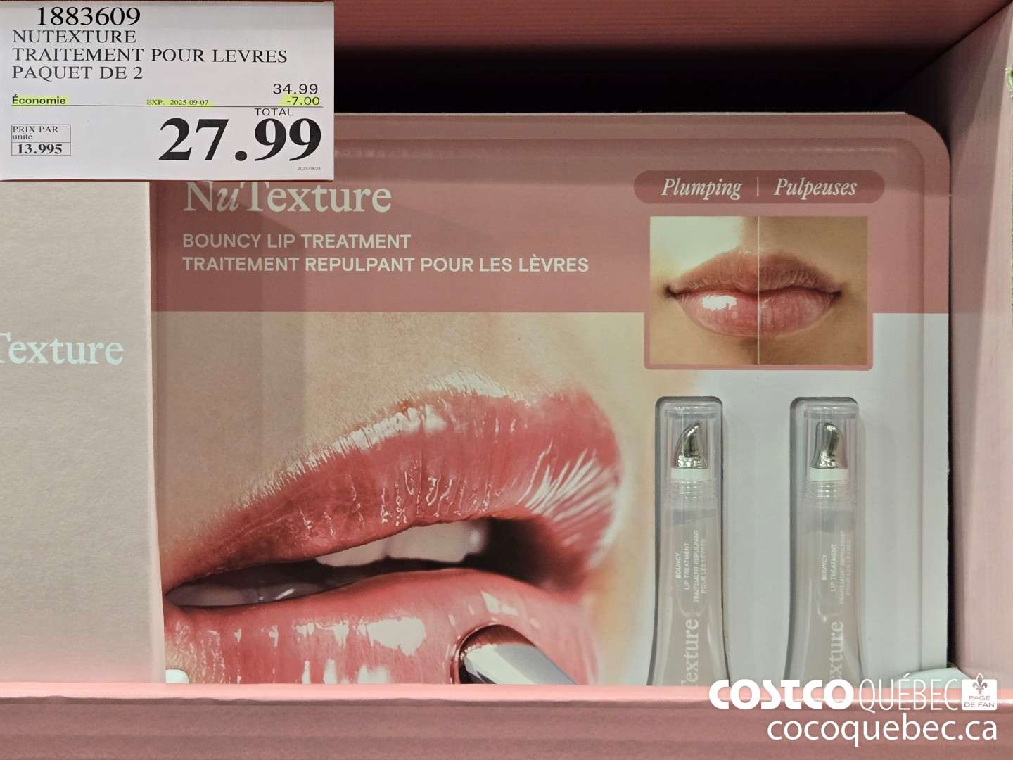 1883609 NUTEXTURE TRAITEMENT POUR LEVRES PAQUET DE 2  ($7.00 INSTANT SAVINGS EXPIRES ON 2025-09-07) $27.99
