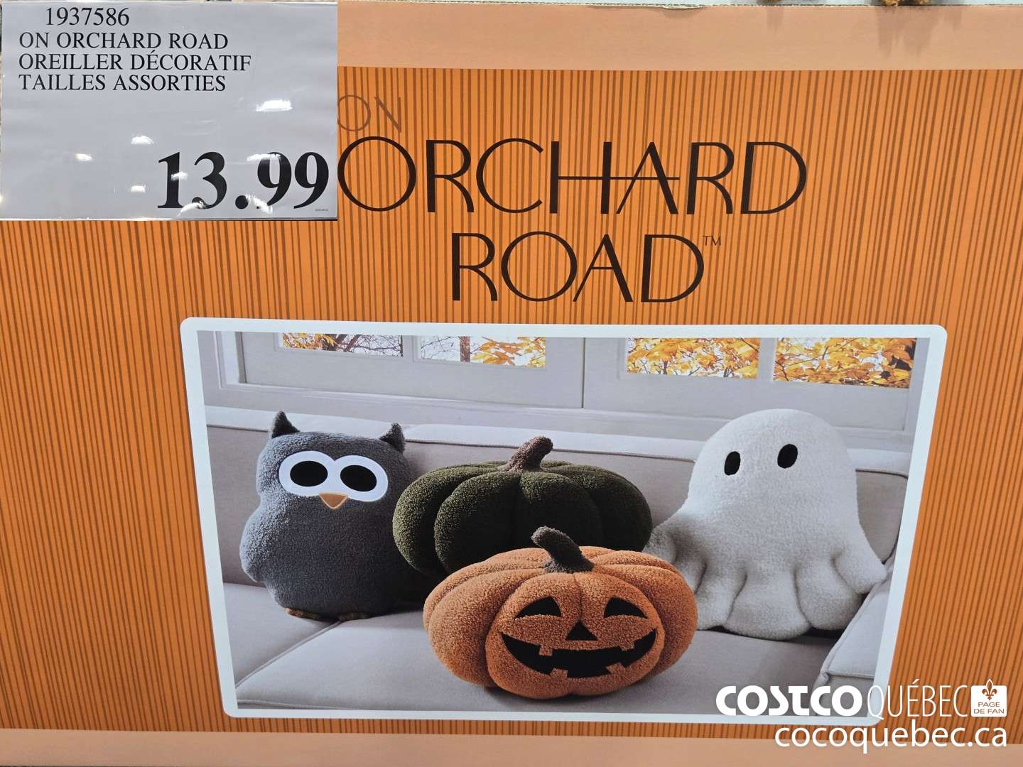 1937586 ON ORCHARD ROAD OREILLER DECORATIF TAILLES ASSORTIES  $13.99
