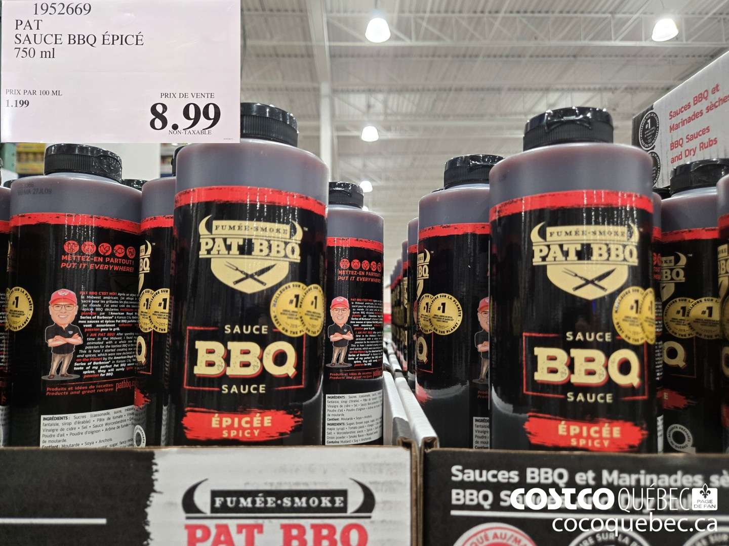 1952669 PAT SAUCE BBQ EPICE 750 ml  $8.99