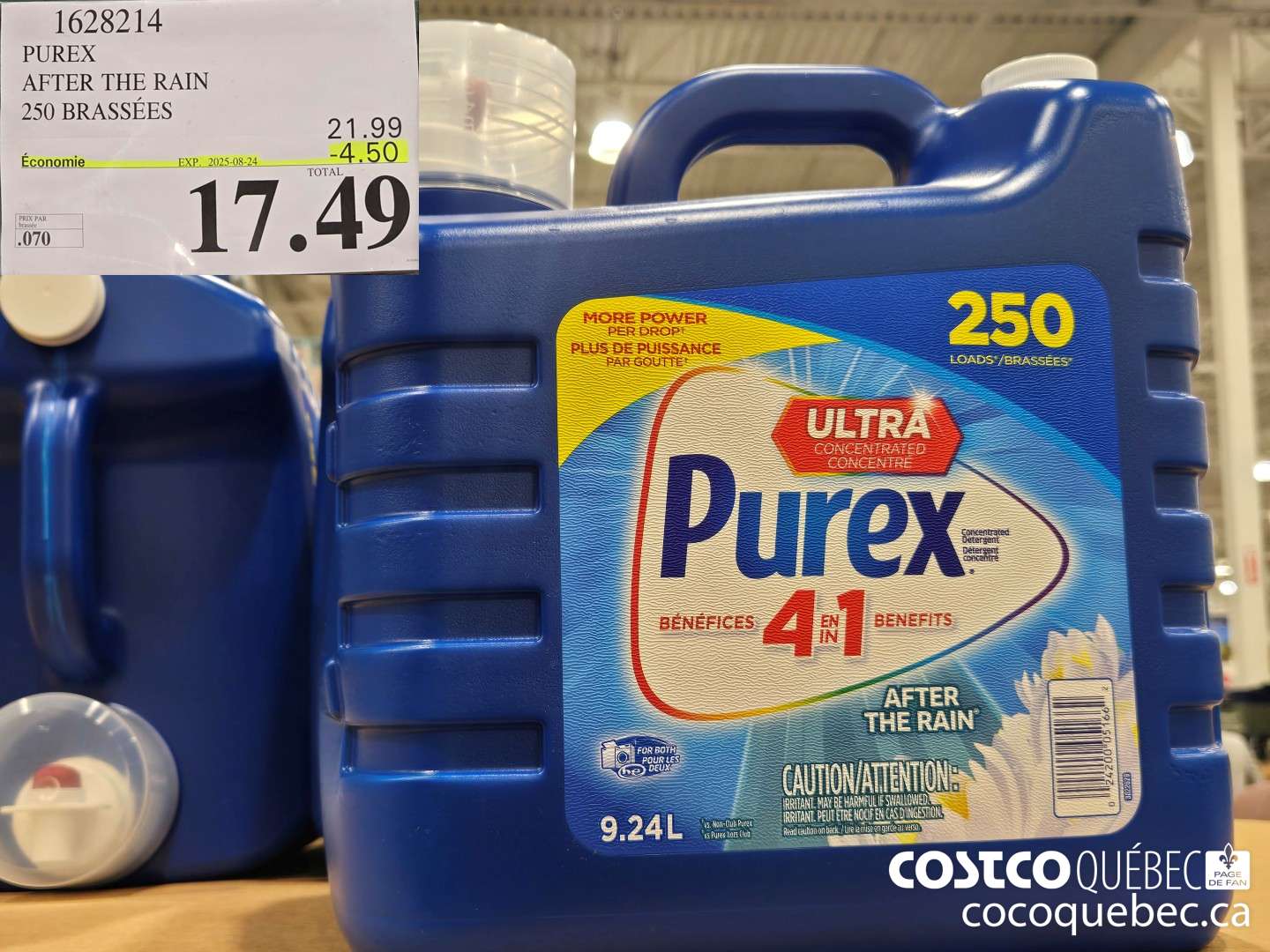 1628214 PUREX AFTER THE RAIN 250 BRASSEES ($4.50 INSTANT SAVINGS EXPIRES ON 2025-08-24) $17.49
