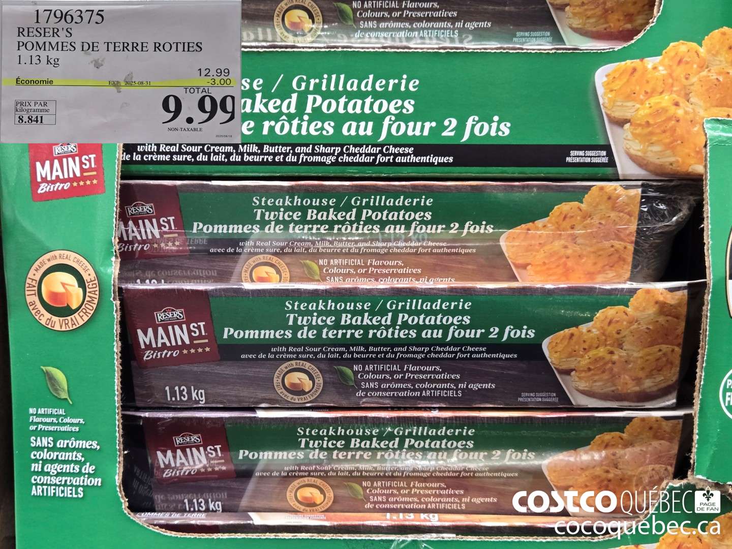 1796375 RESERS POMMES DE TERRE ROTIES 1.13 kg  ($3.00 INSTANT SAVINGS EXPIRES ON 2025-08-31) $9.99