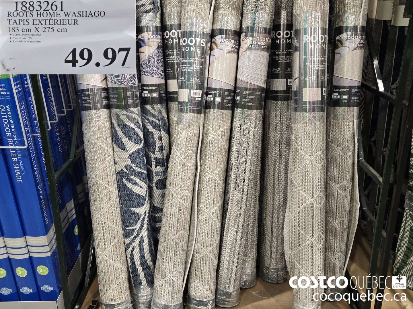 1883261 ROOTS HOME WASIAGO TAPIS EXTERIEUR  $49.97