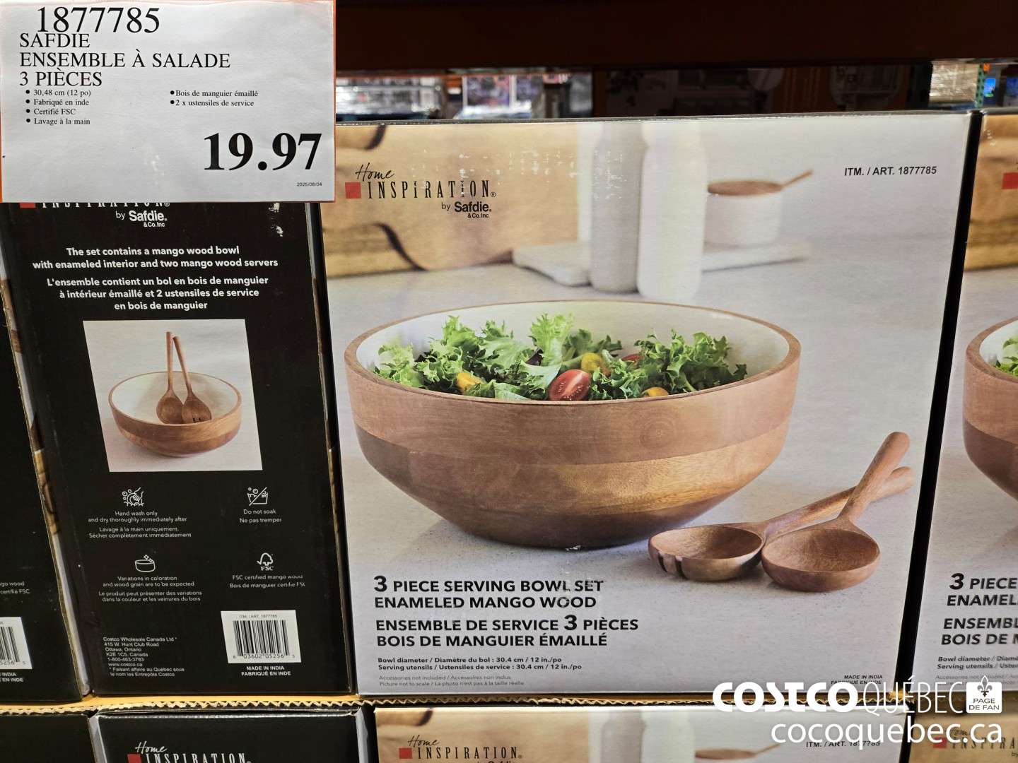 1877785 SAFDIE ENSEMBLE A SALADE  $19.97