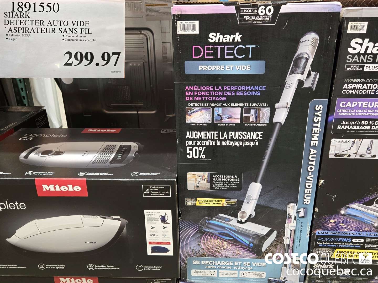 1891550 SHARK DETECTER PRO AUTO VIDE ASPIRATEUR-BATON  $299.97