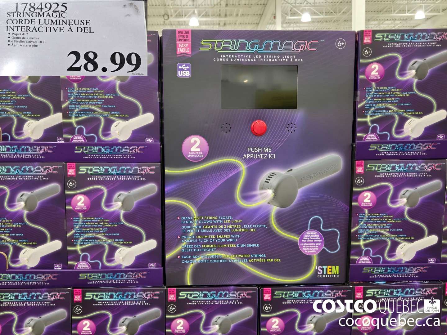 1784925 STRINGMAGIC CORDE LUMINEUSE INTERACTIVE A DEL  $28.99