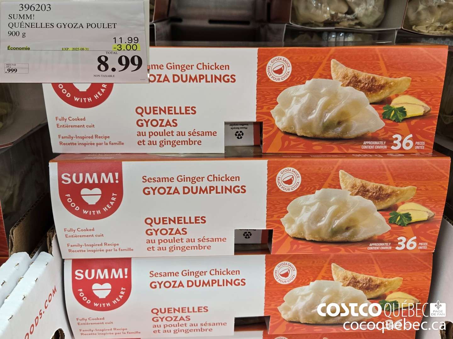 396203 SUMM! QUENELLES GYOZA POULET ($3.00 INSTANT SAVINGS EXPIRES ON 2025-08-31) $8.99