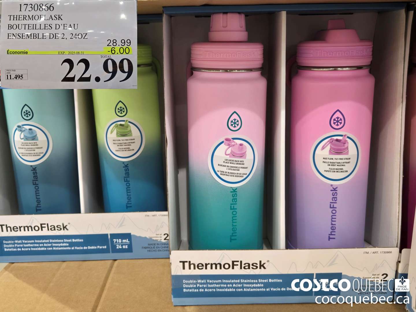 1730866 THERMOFLASK BOUTEILLES D'EAU ENSEMBLE DE 2 6.00 OFF (EXPIRES ON 2025-08-31) $22.99