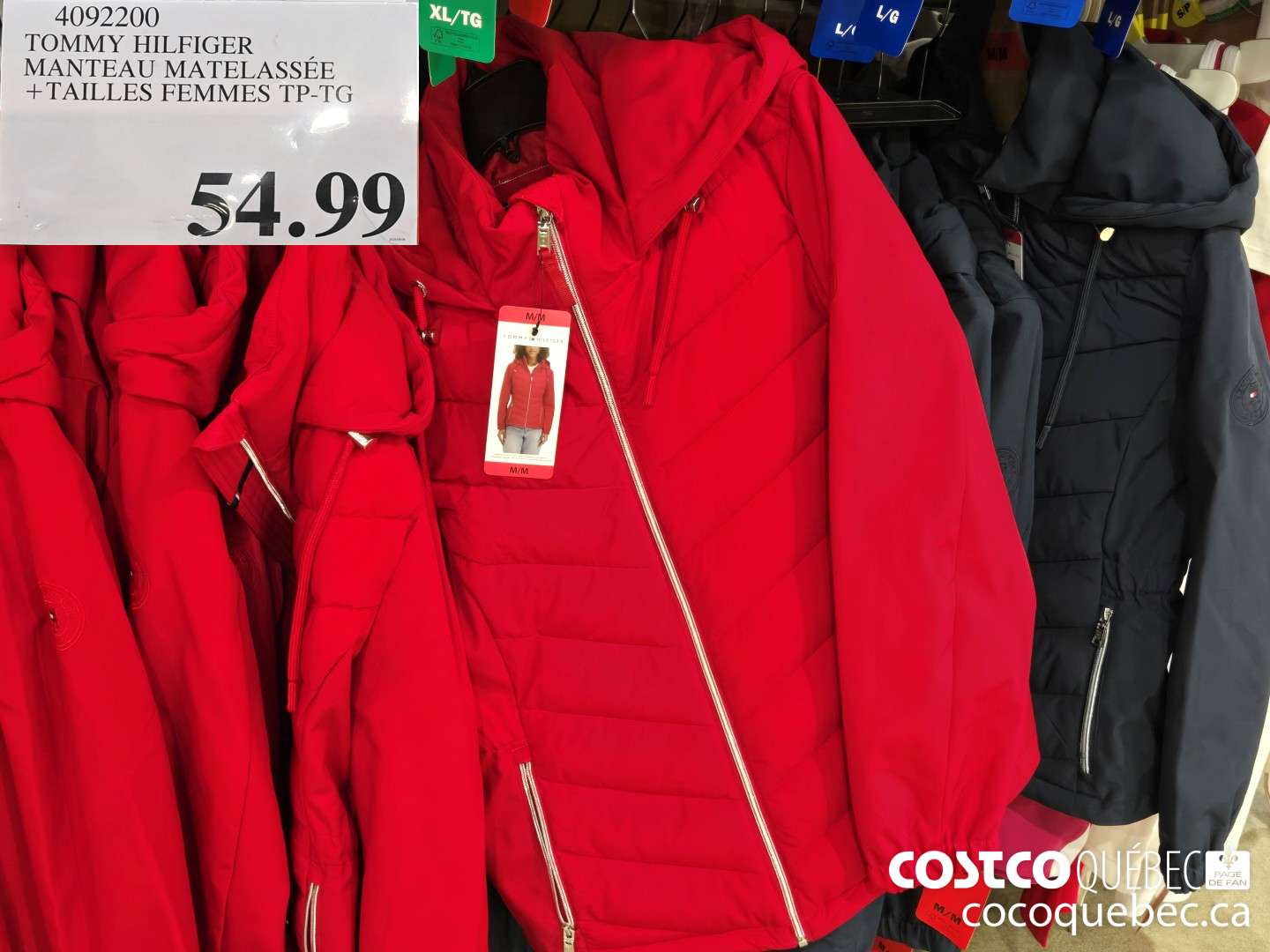 4092200 TOMMY HILFIGER MANTEAU MATELASSEE +TAILLES FEMMES TP-TG  $54.99