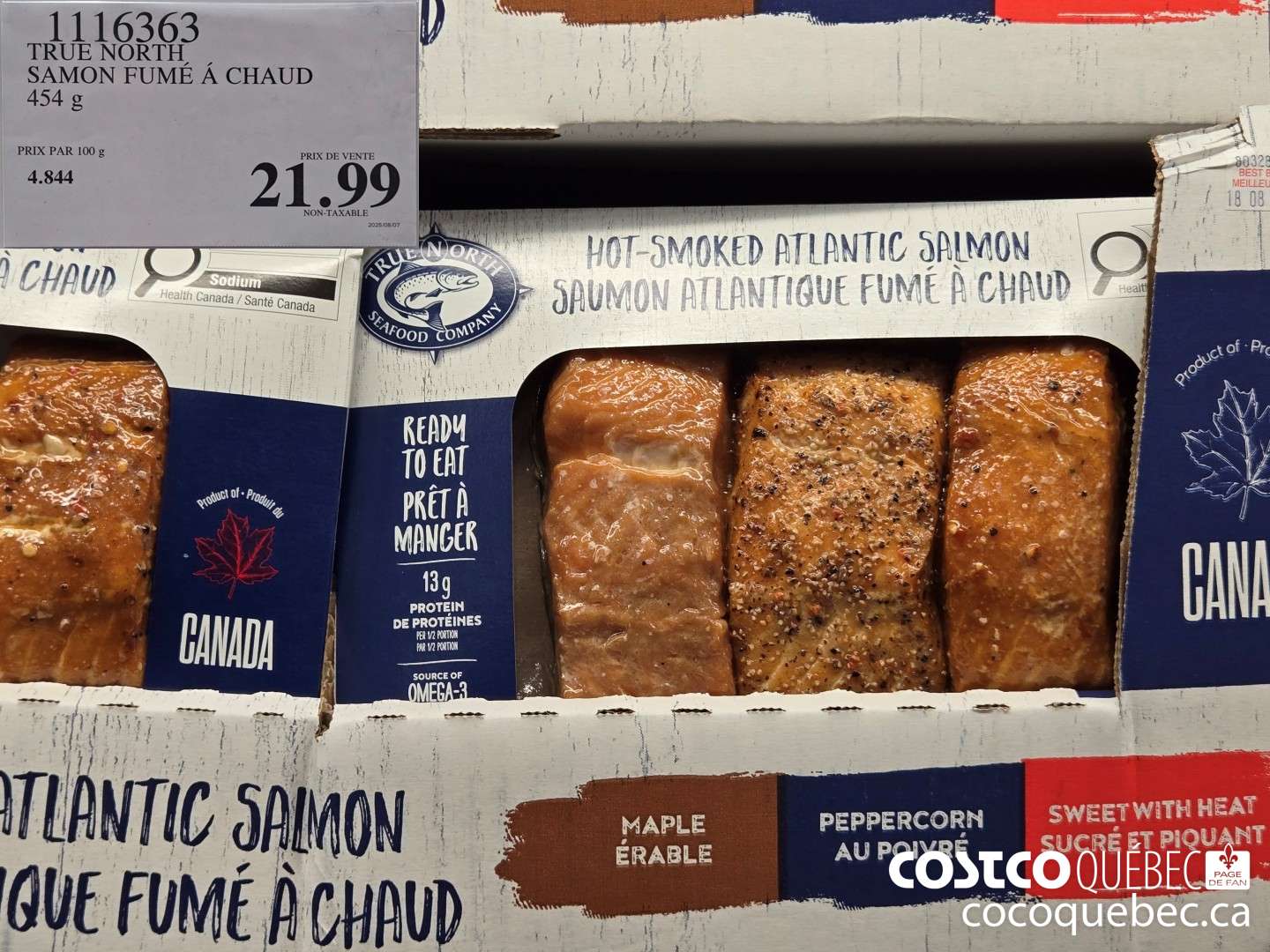 1116363 TRUE NORTH, SAMON FUME A CHAUD 454 G  $21.99