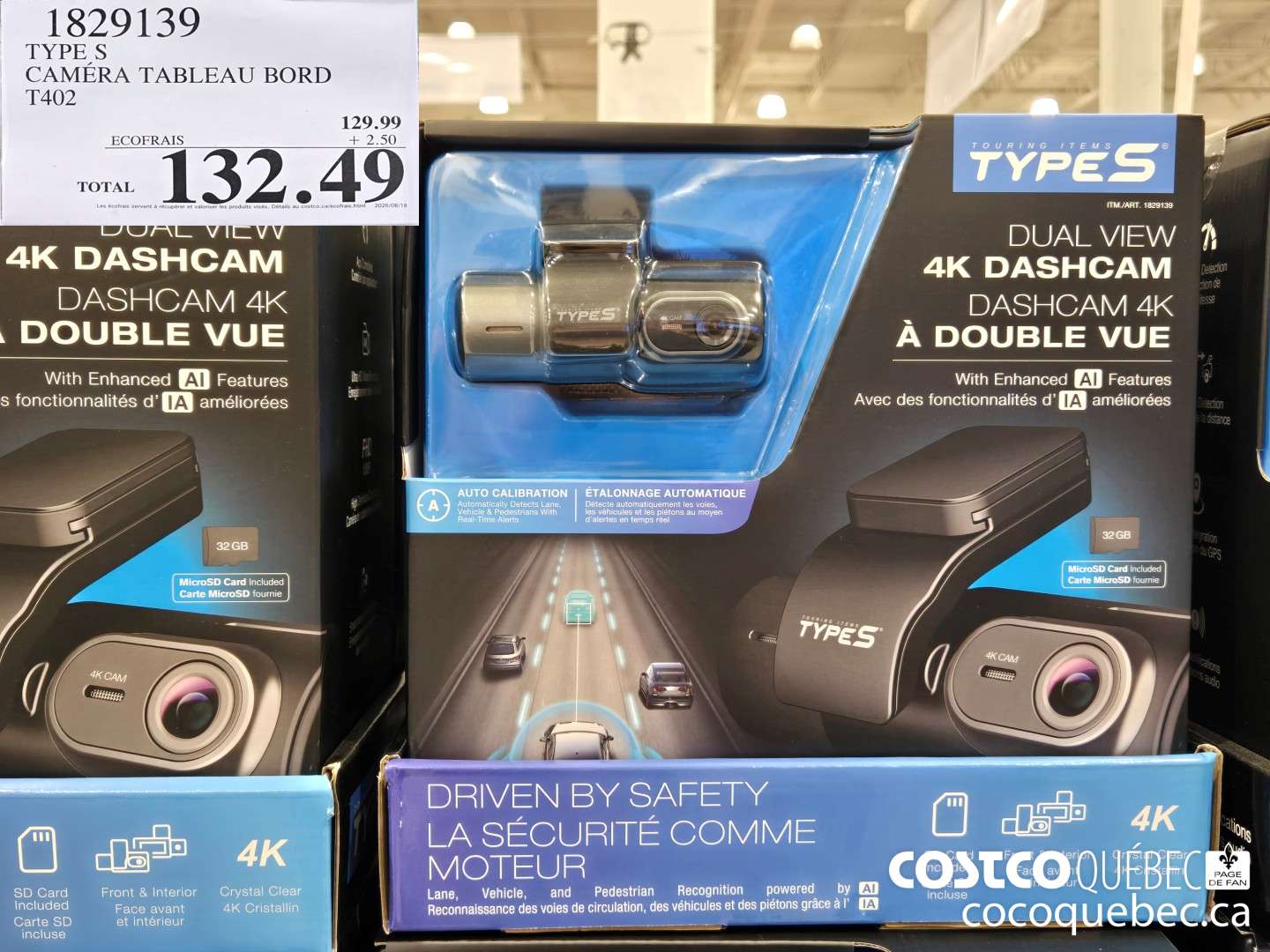 1829139 TYPE S CAMERA TABLEAU BORD T402  $132.49