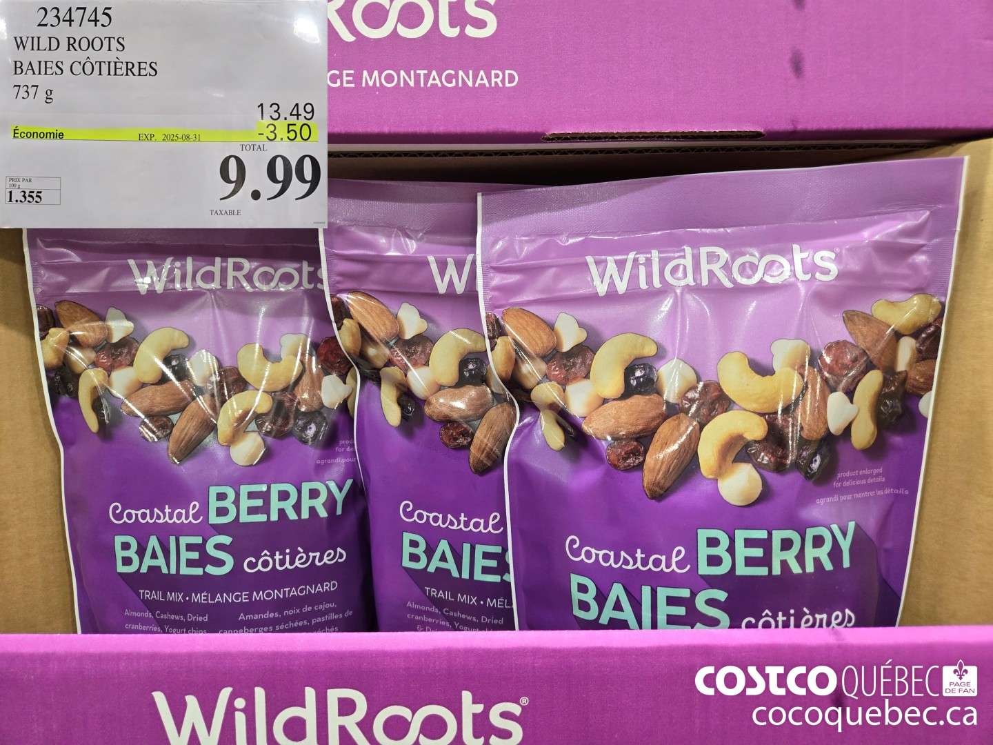 234745 WILD ROOTS BAIES CoTIéRES  ($3.50 INSTANT SAVINGS EXPIRES ON 2025-08-31) $9.99