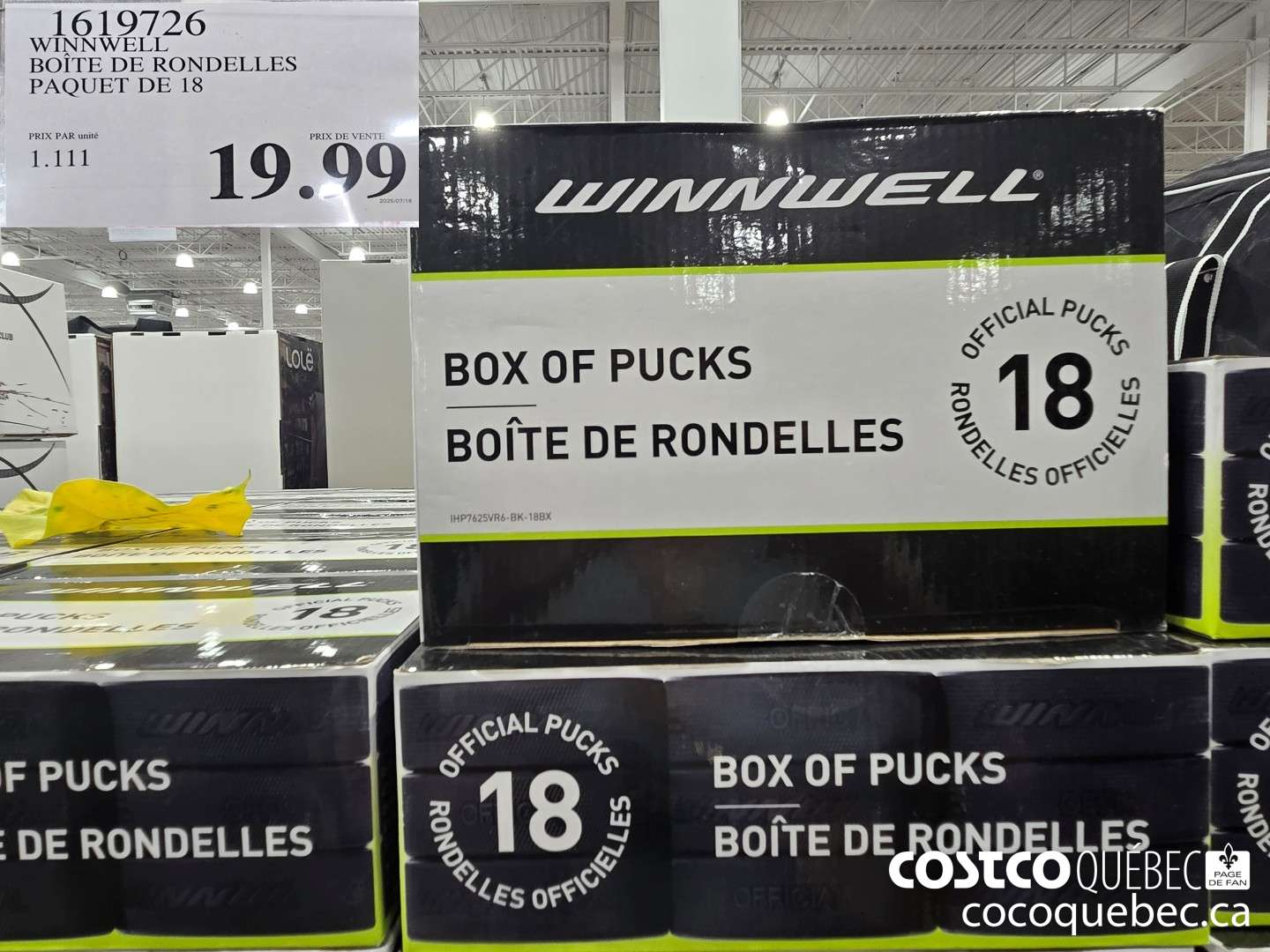 1619726 WINNWELL BOITE DE RONDELLES PAQUET DE 18  $19.99