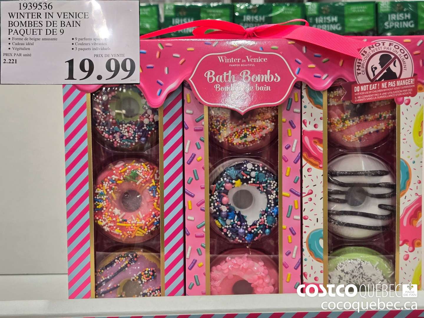 1939536 WINTER IN VENICE BOMBES DE BAIN PAQUET DE 9  $19.99