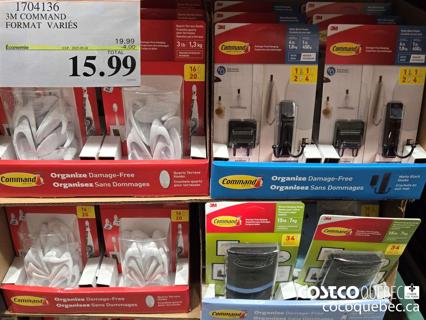 1704136 3M COMMAND FORMAT  ($4.00 INSTANT SAVINGS EXPIRES ON 2025-09-24) $15.99