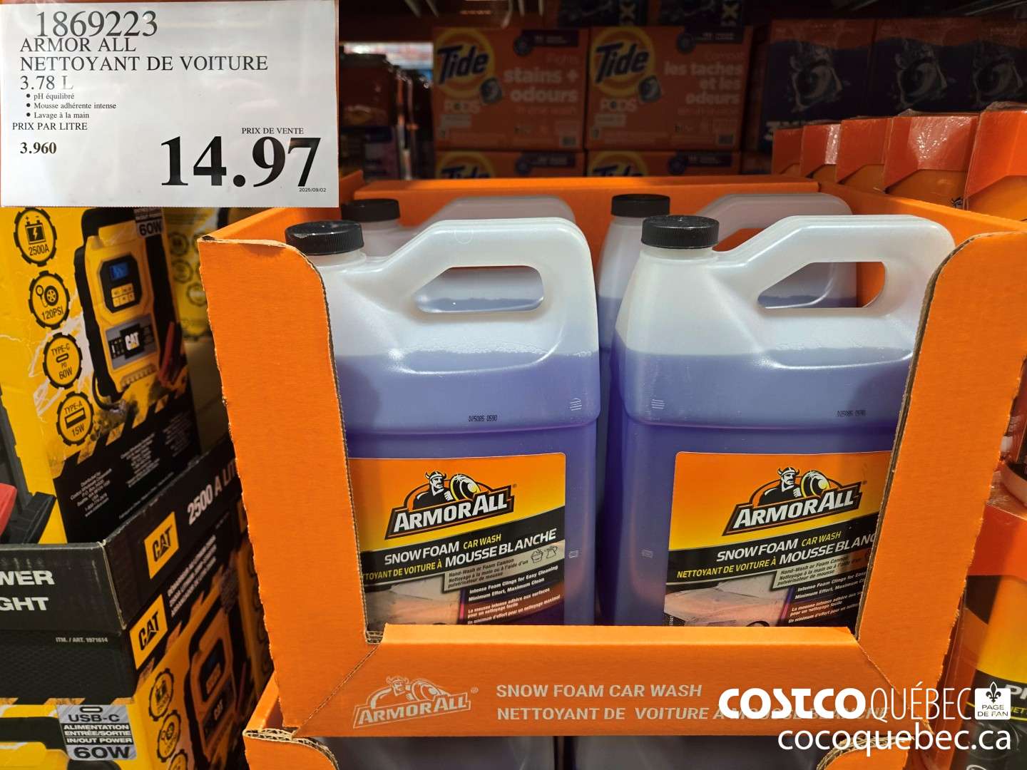 1869223 ARMOR ALL NETTOYANT DE VOITURE  $14.97