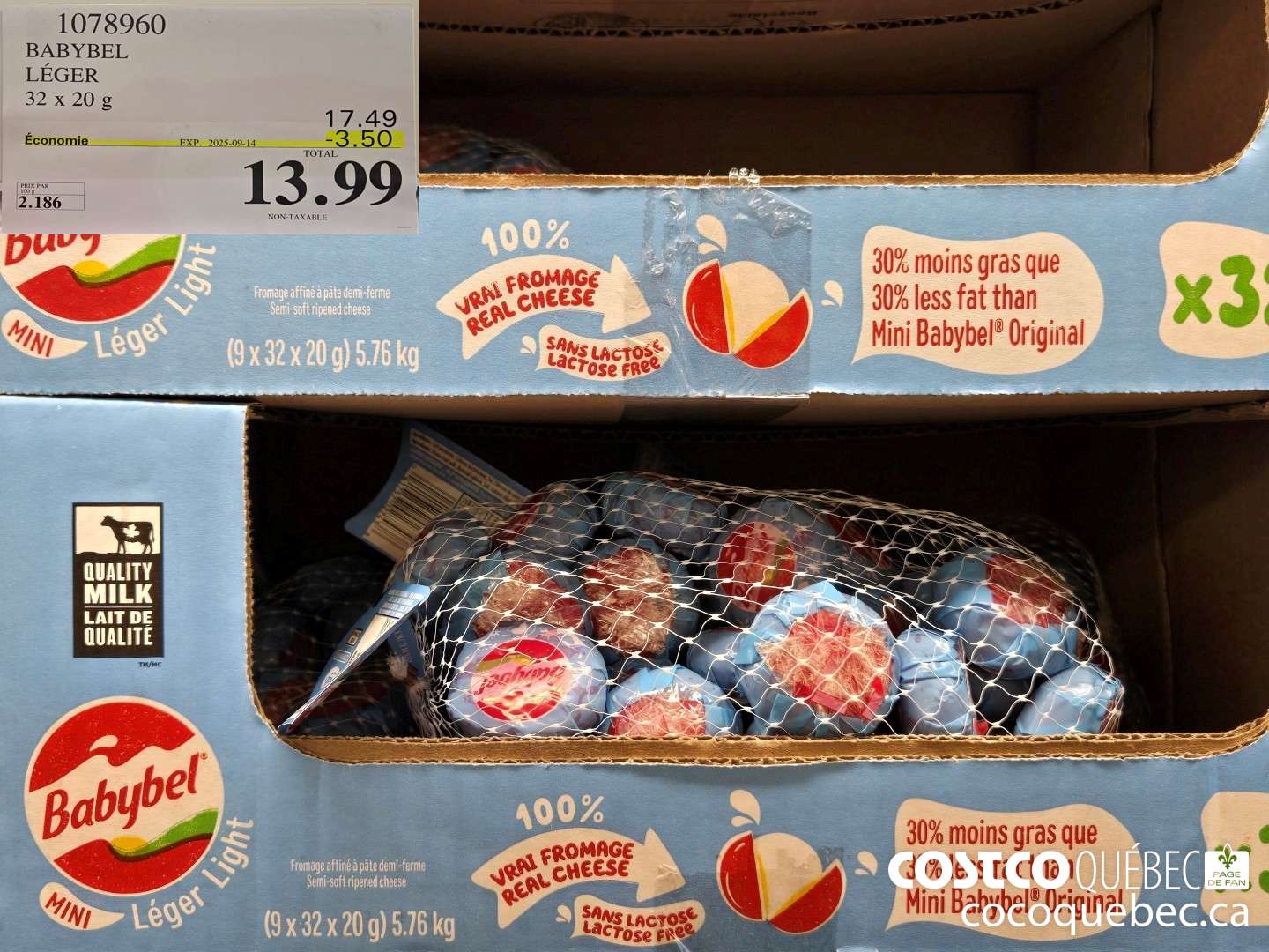 1078960 BABYBEL LEGER 32x 20 G ($3.50 INSTANT SAVINGS EXPIRES ON 2025-09-14) $13.99