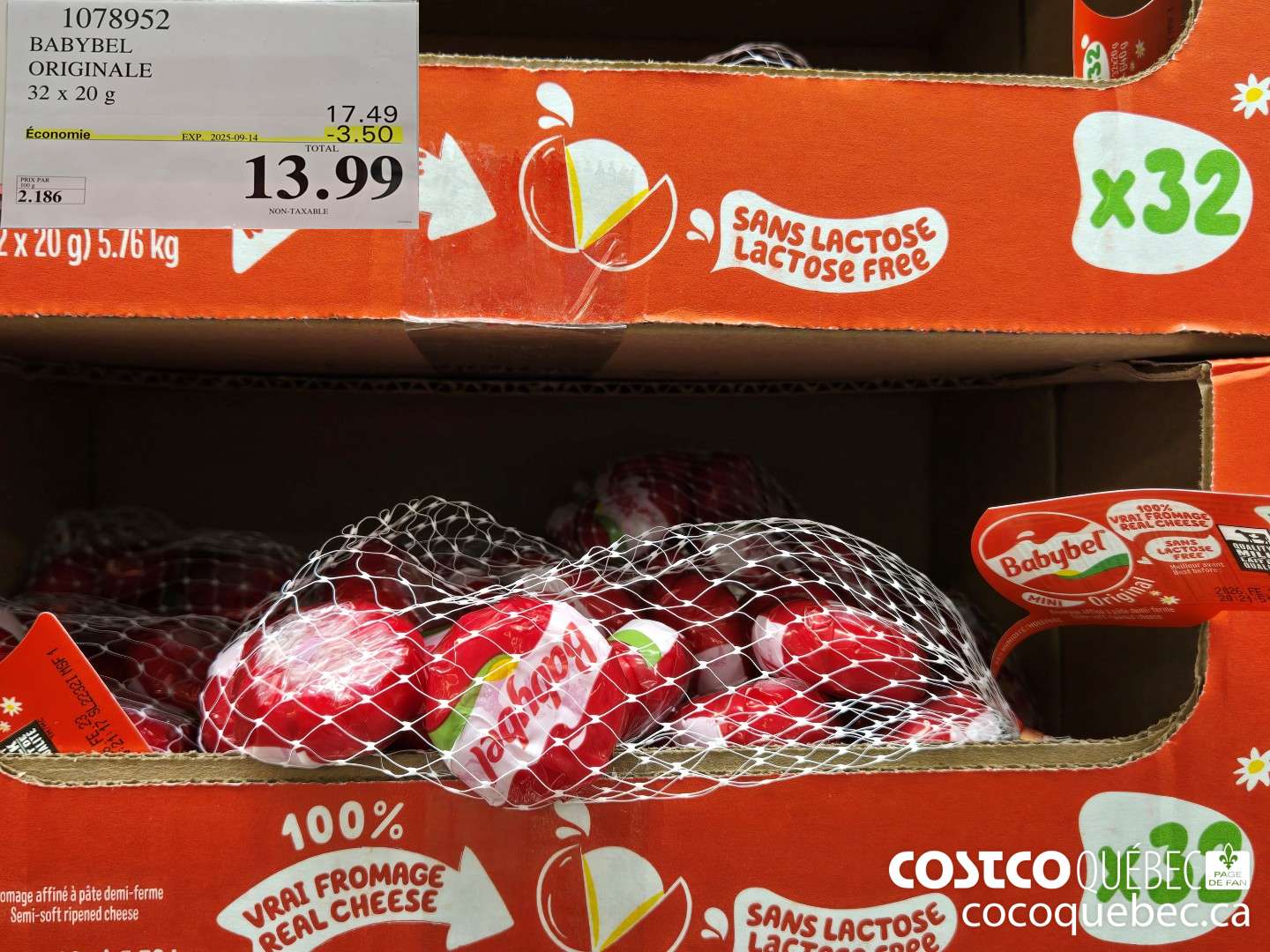 1078952 BABYBEL ORIGINALE  ($3.50 INSTANT SAVINGS EXPIRES ON 2025-09-14) $13.99