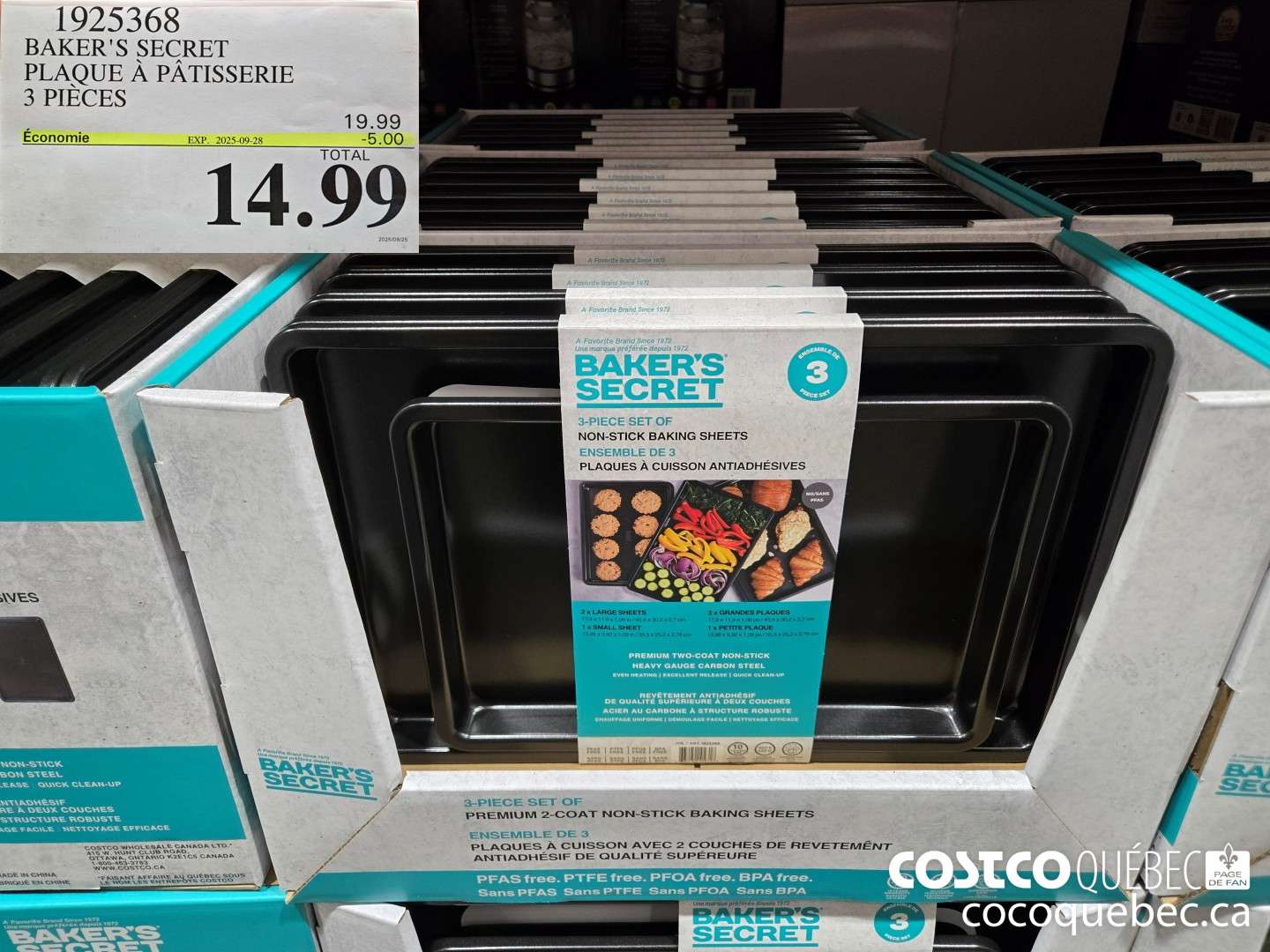 1925368 BAKER'S SECRET PLAQUE A PATISSERIE 3 PIECES  ($5.00 INSTANT SAVINGS EXPIRES ON 2025-09-28) $14.99