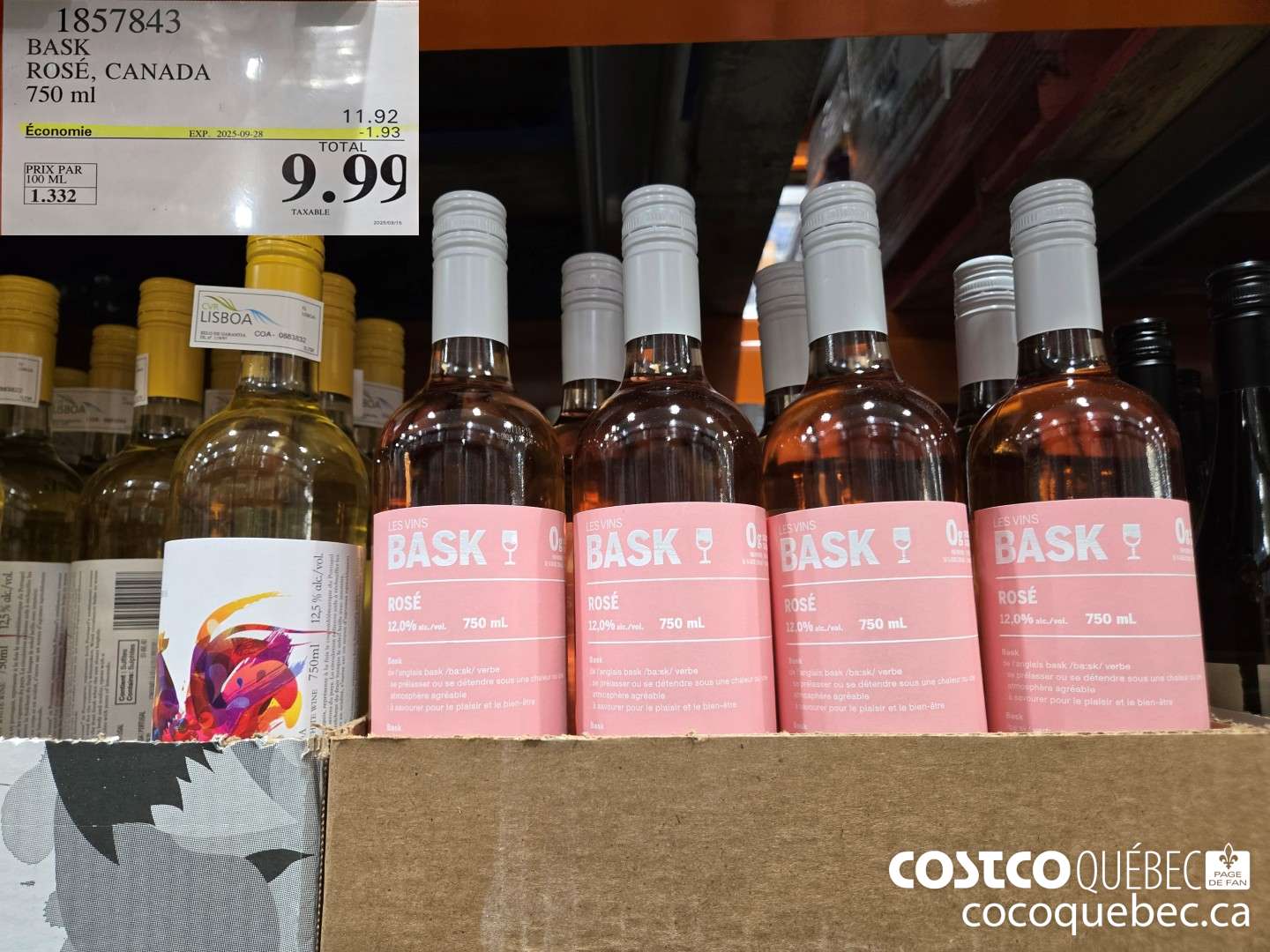 1857843 BASK ROSE 150 ML  ($1.93 INSTANT SAVINGS EXPIRES ON 2025-09-28) $9.99