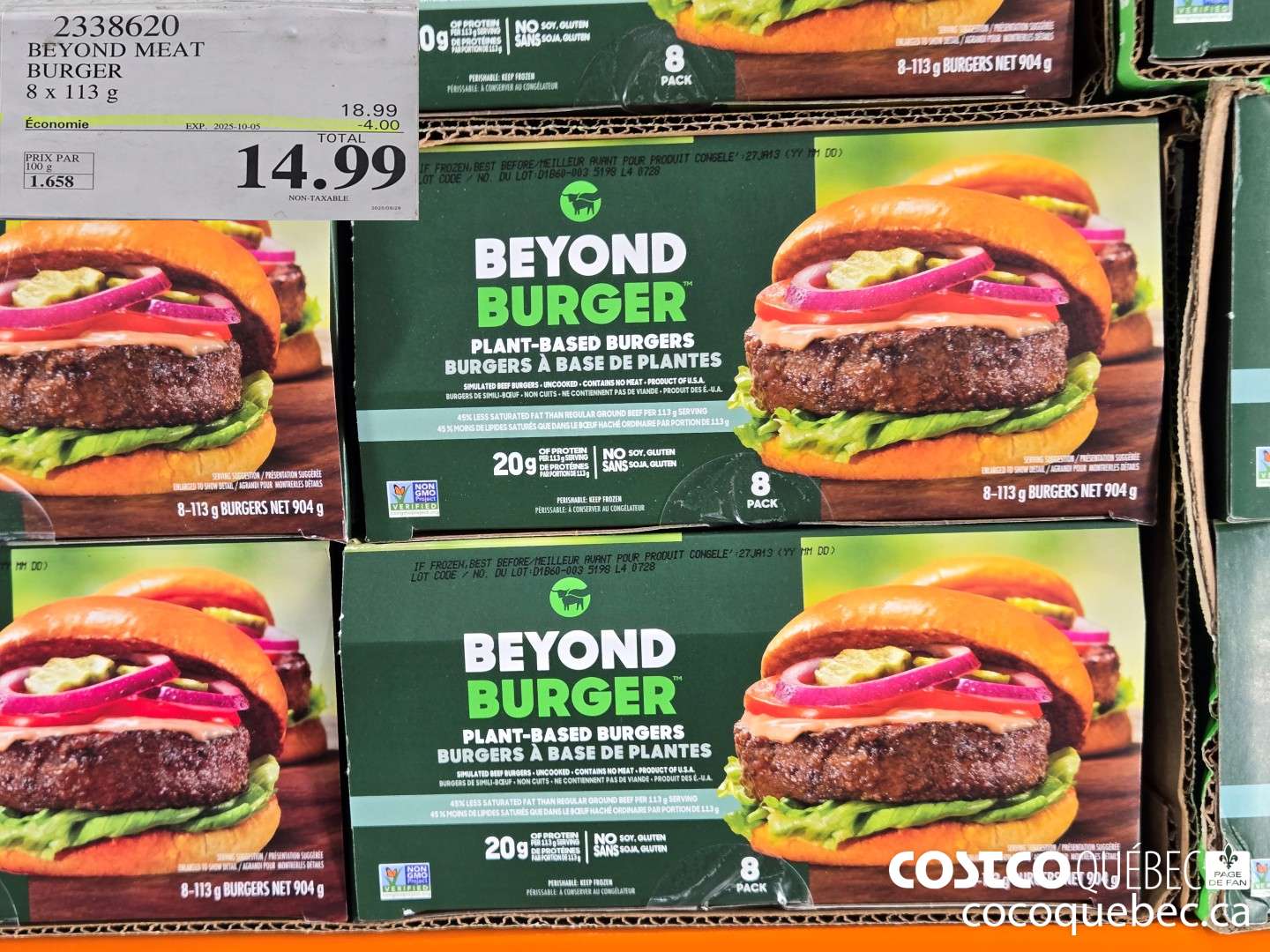 2338620 BEYOND MEAT BURGER  ($4.00 INSTANT SAVINGS EXPIRES ON 2025-10-05) $14.99