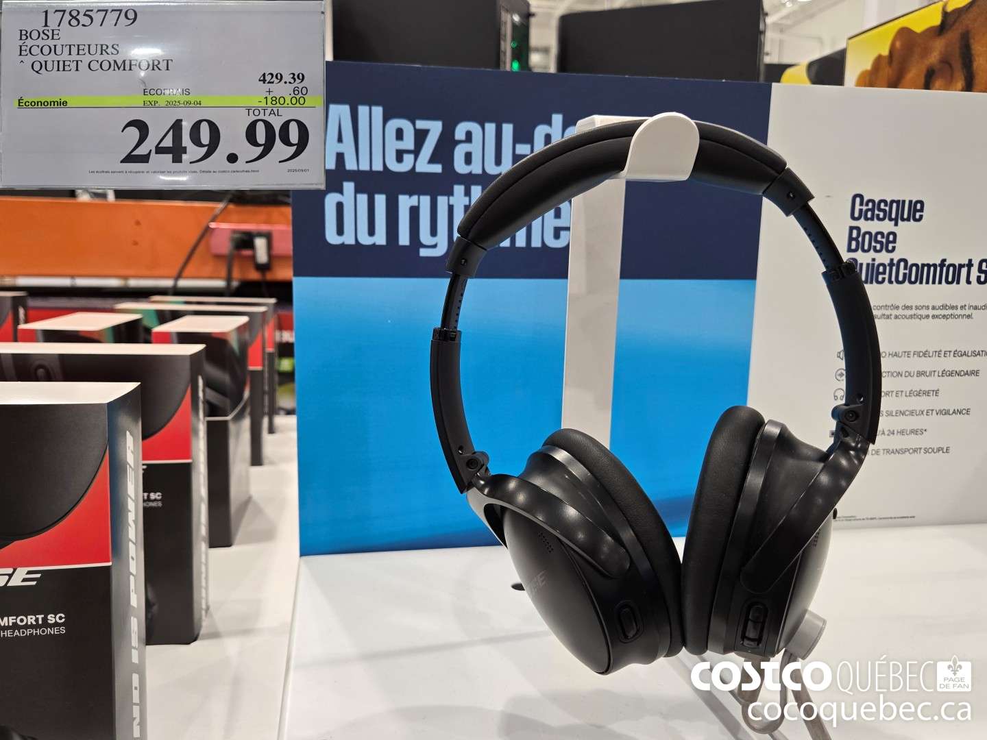 1785779 BOSE ECOUTEURS QUIET COMFORT ($180.00 INSTANT SAVINGS EXPIRES ON 2025-09-04) $429.99