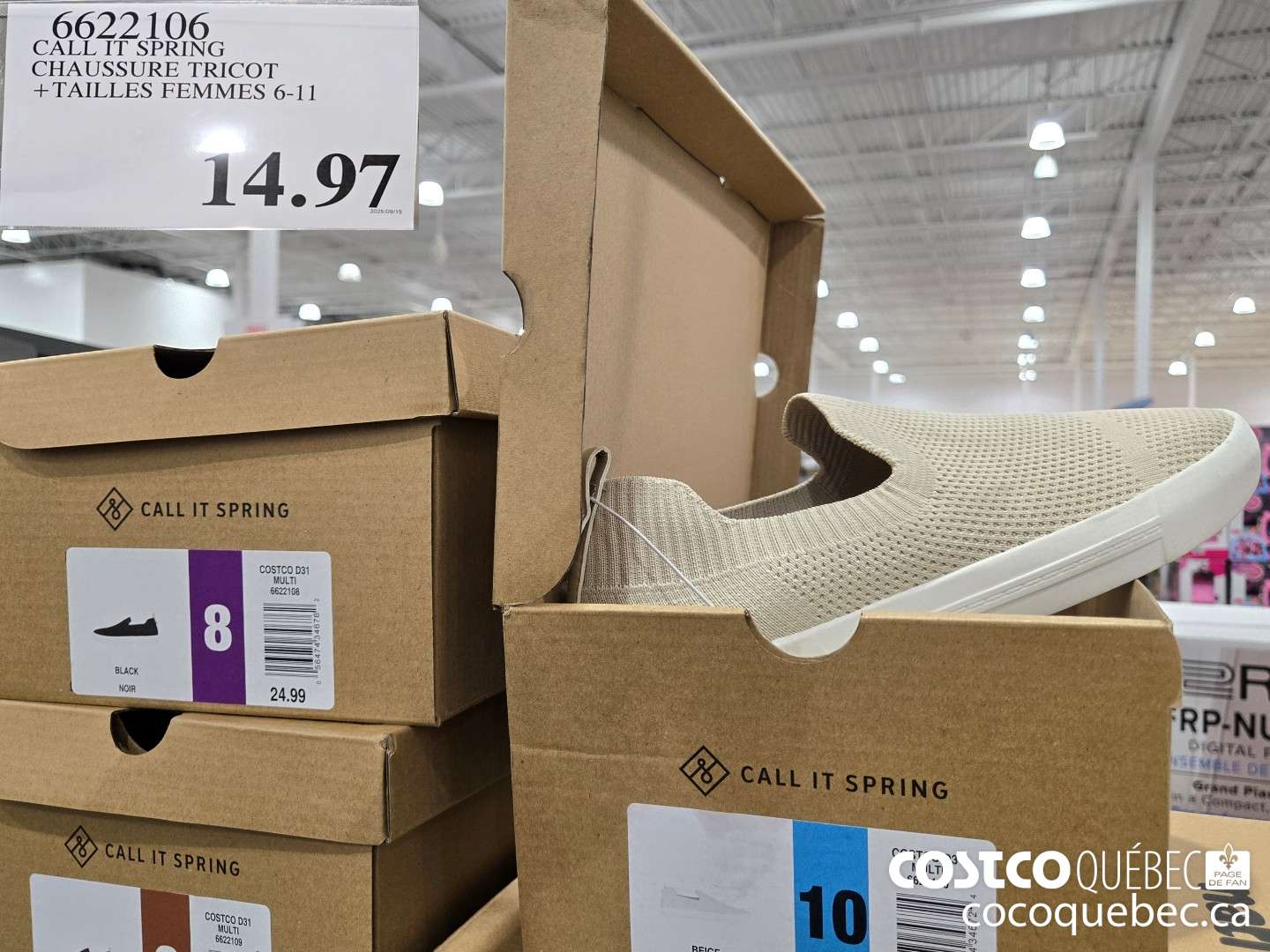 6622106 CALL IT SPRING CHAUSSURE TRICOT +TAILLES FEMMES 6-11 $14.97