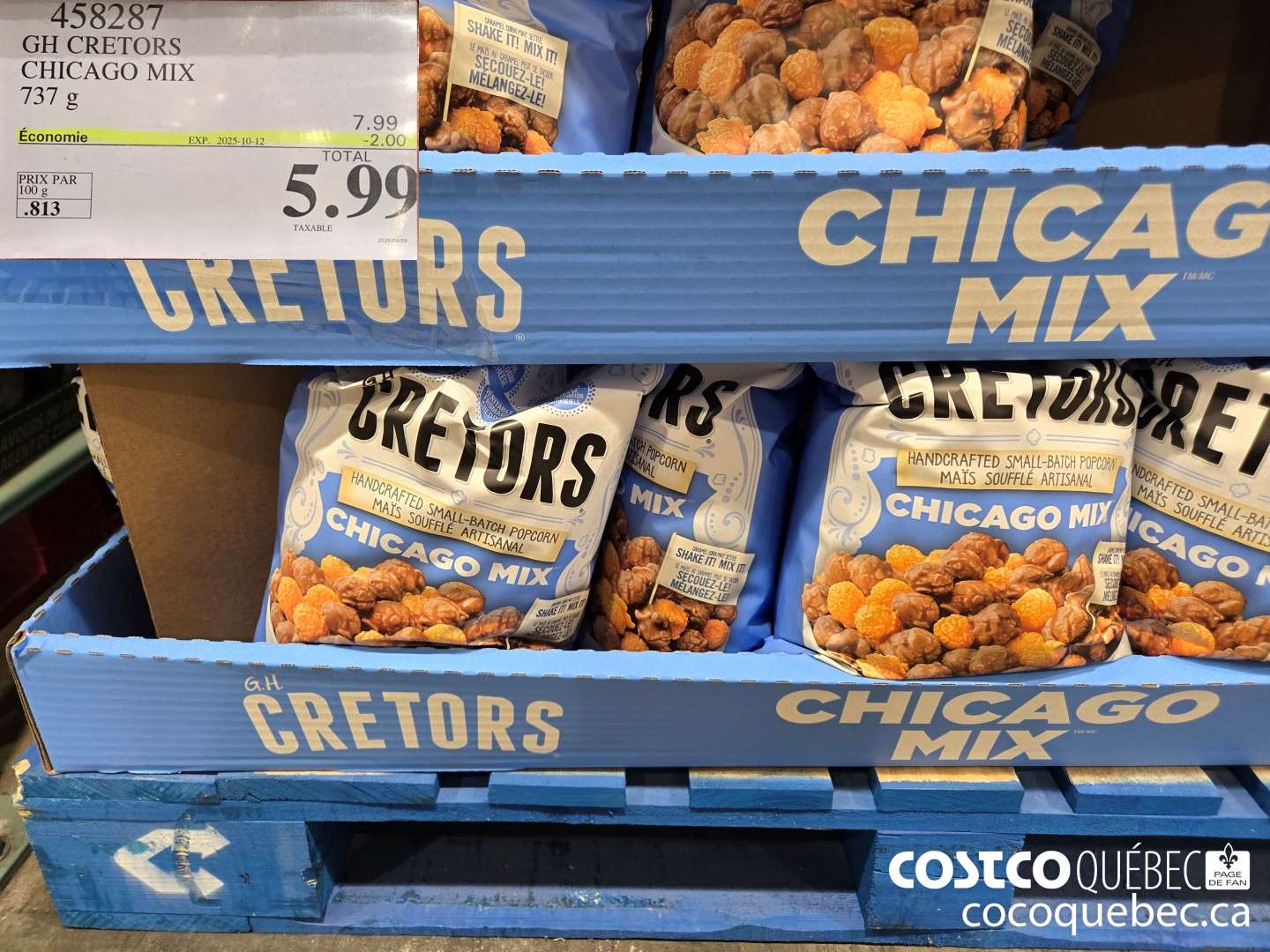 458287 CHICAGO MIX 737 G  ($2.00 INSTANT SAVINGS EXPIRES ON 2025-10-12) $5.99