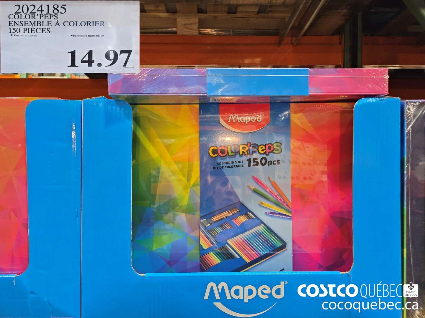 2024185 COLOR PEPS ENSEMBLE A COLORIER 150 PIECES  $14.97