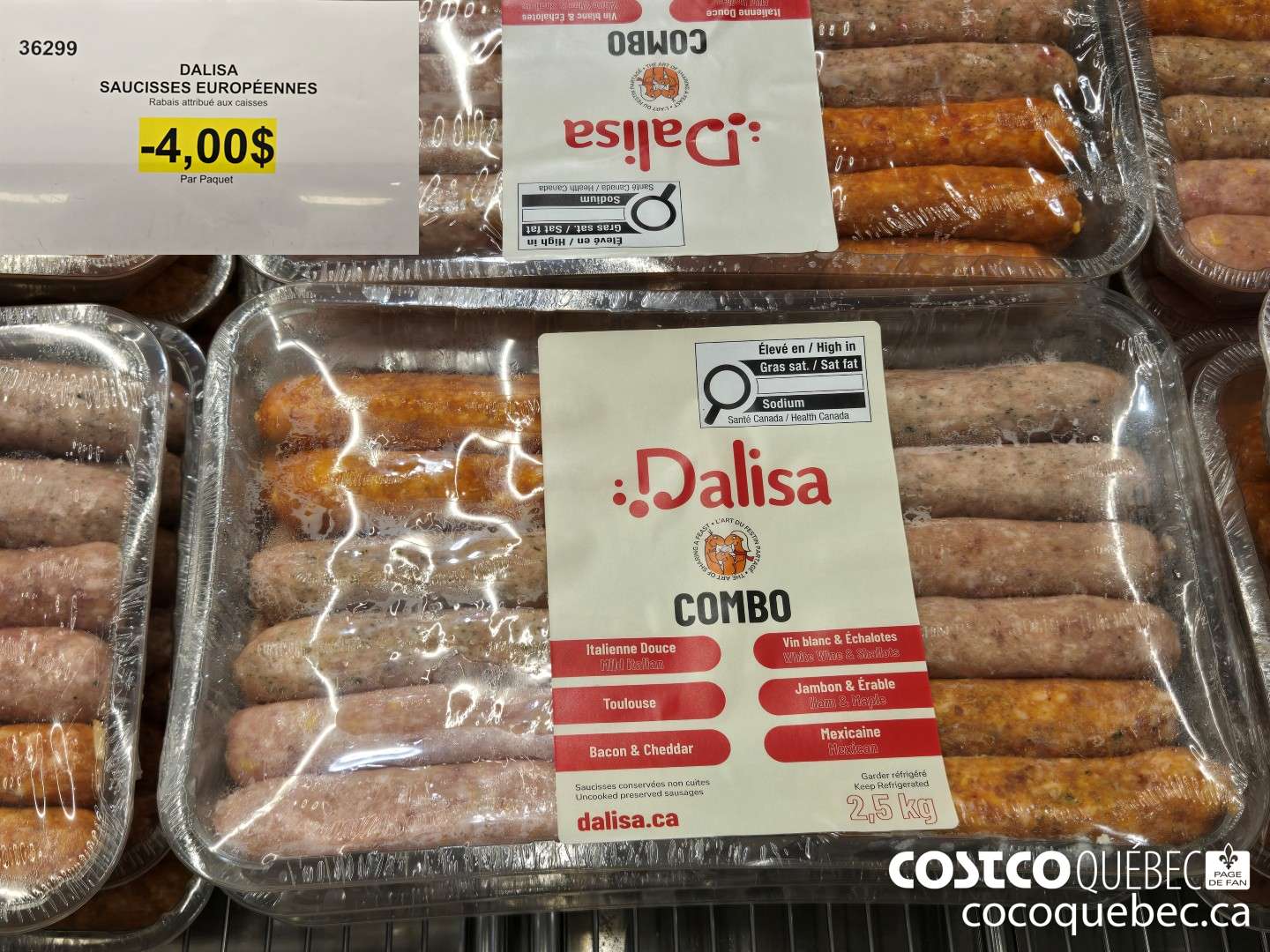 36299 DALISA SAUCISSES EUROPEENNES  ($4.00 INSTANT SAVINGS)